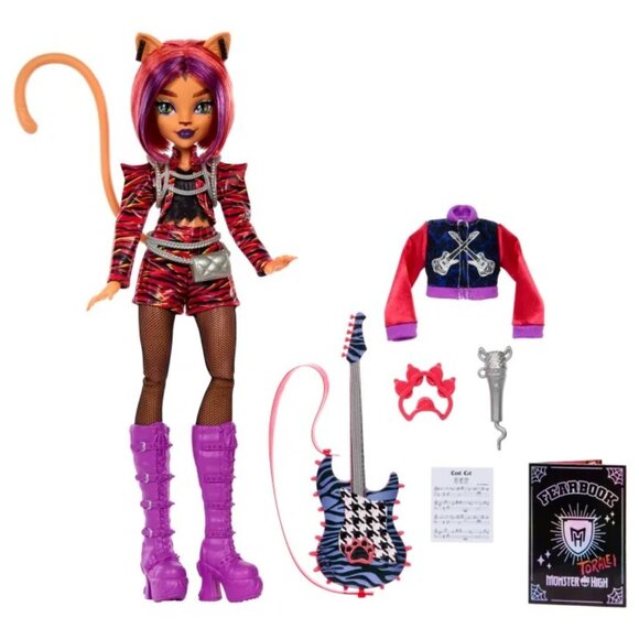 Monster High Toralei Fearbook Monster Music Club NEW - Picture 3 of 6